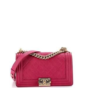 Chanel Boy Flap Bag Quilted Caviar Old #219364C42B